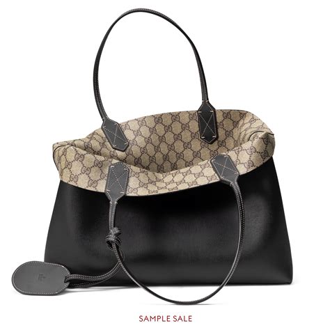 gucci shopper bag with leather corners|Gucci tote bag outlet.